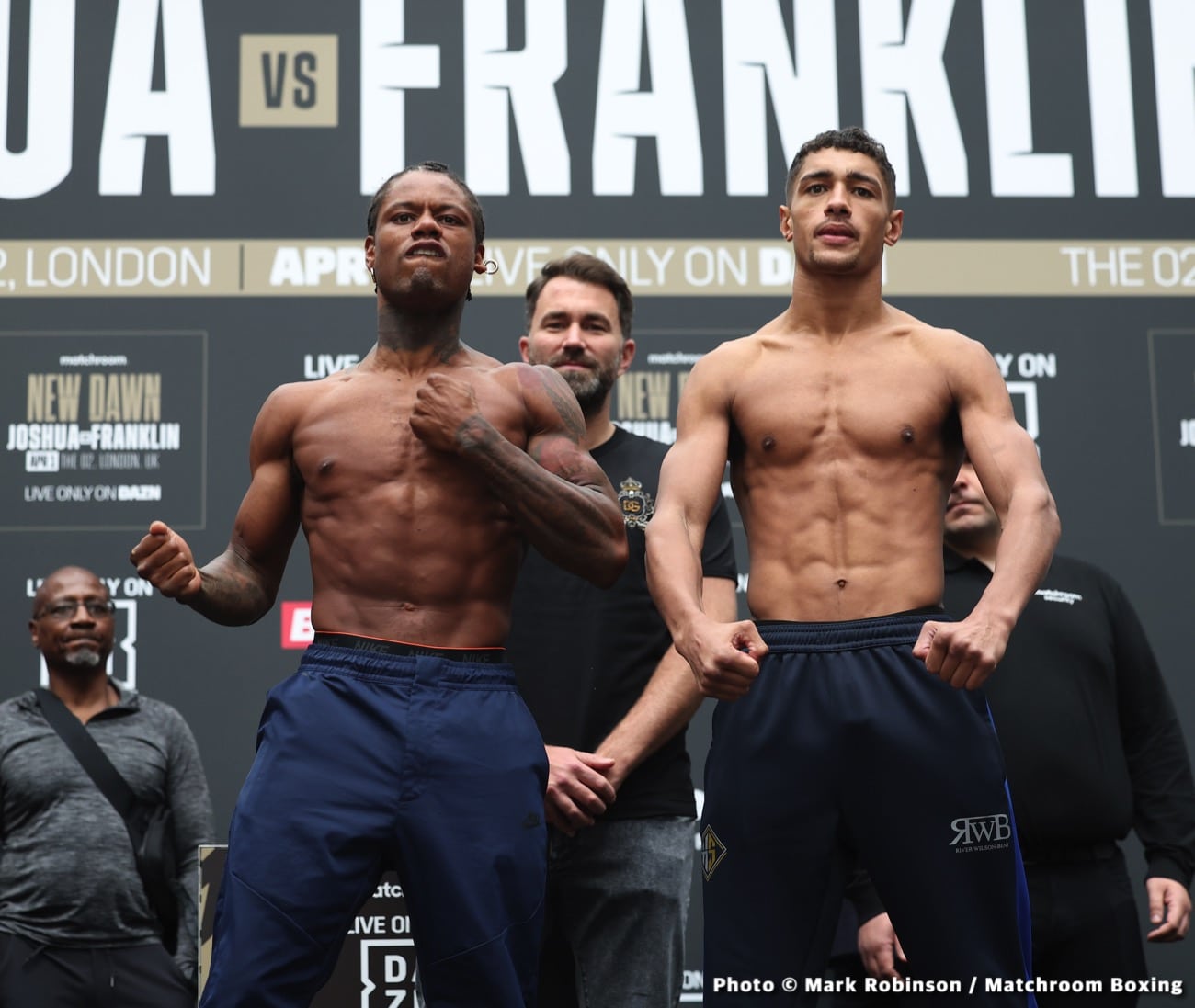 Joshua vs Franklin Official DAZN Weigh In Results