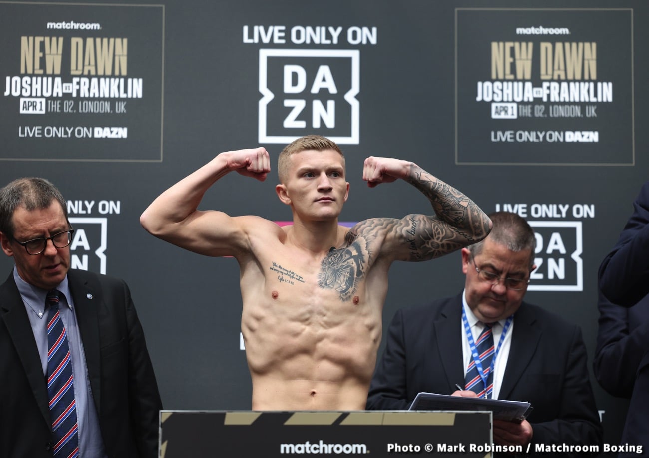 Joshua vs Franklin Official DAZN Weigh In Results