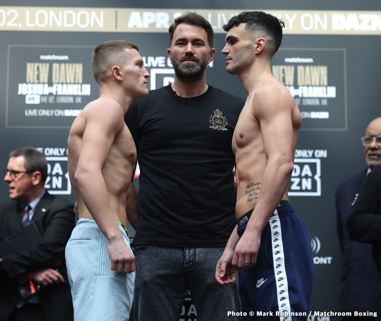 Joshua vs Franklin Official DAZN Weigh In Results