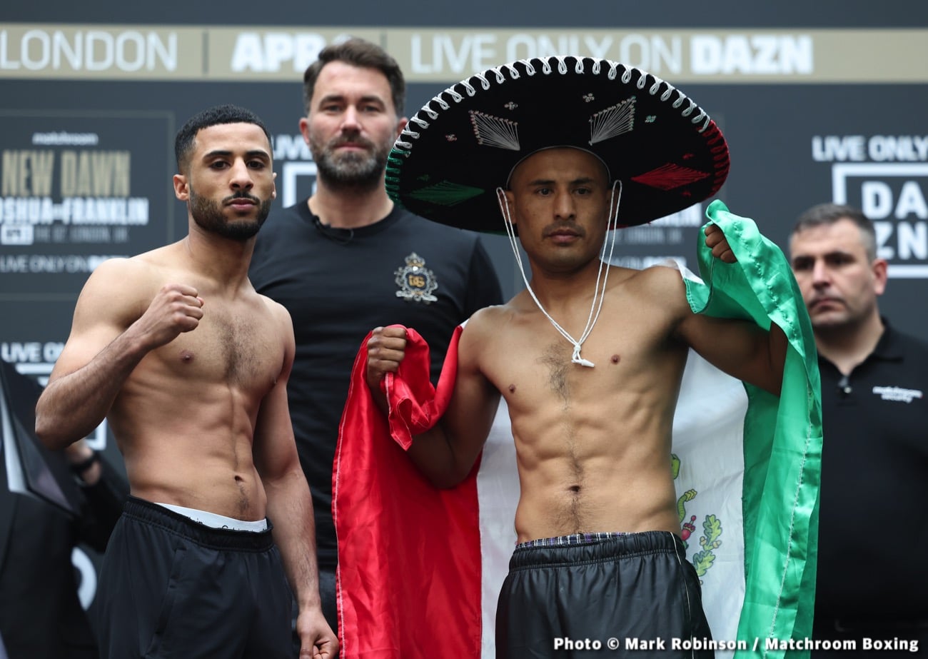 Joshua vs Franklin Official DAZN Weigh In Results