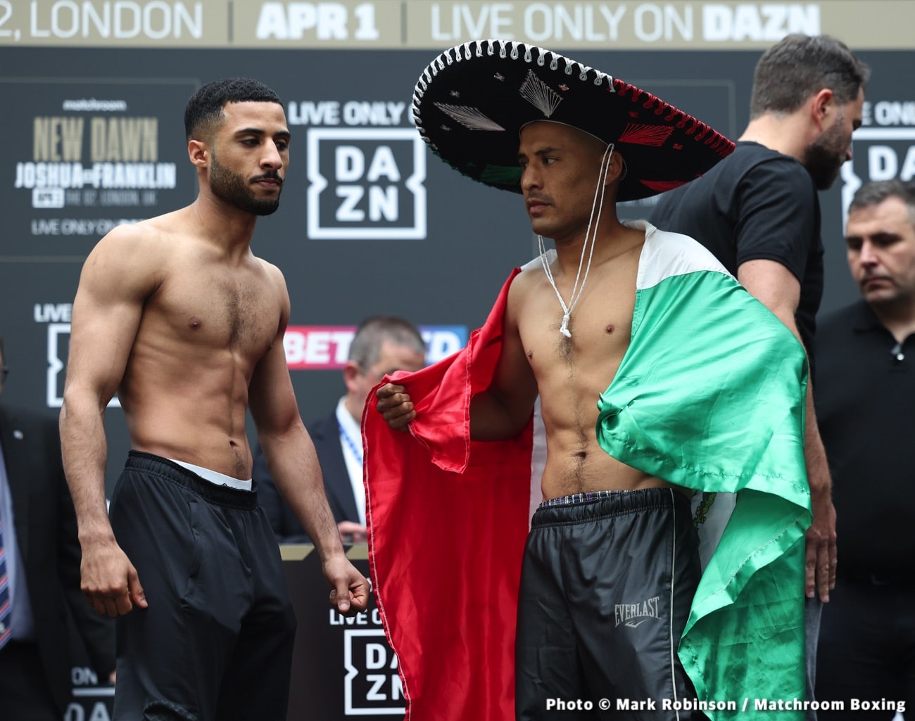 Joshua vs Franklin Official DAZN Weigh In Results
