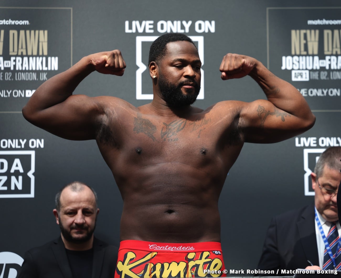 Joshua vs Franklin Official DAZN Weigh In Results