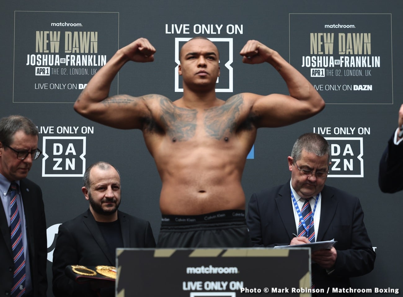 Joshua vs Franklin Official DAZN Weigh In Results