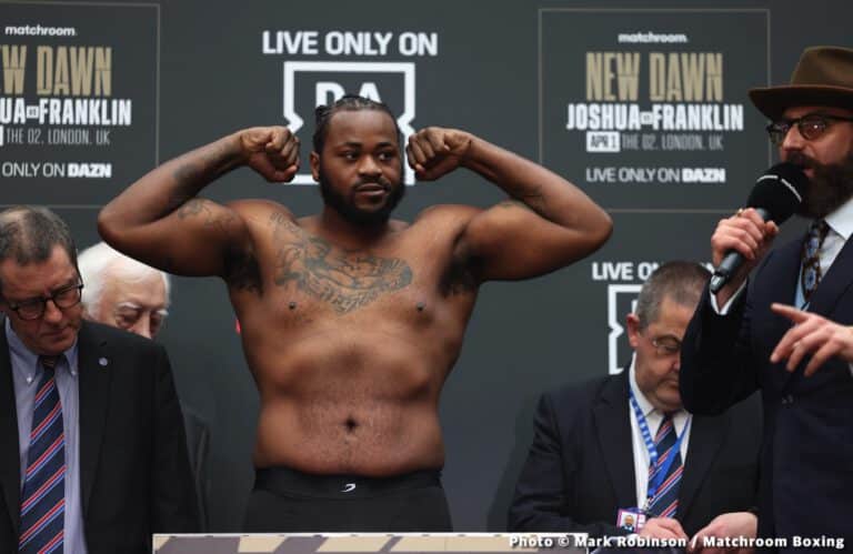 Jermaine Franklin: "I’ll stuff my face with lamb chops after I KO Joshua"