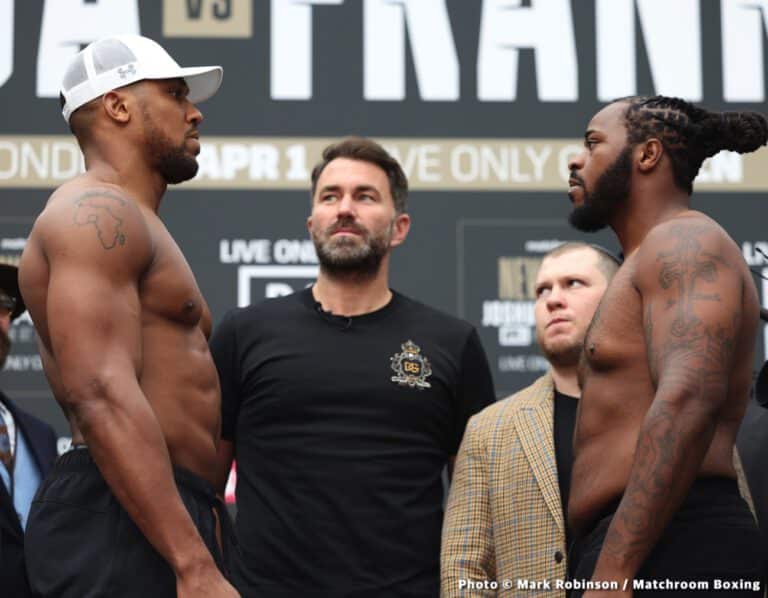 Joshua vs Franklin Official DAZN Weigh In Results