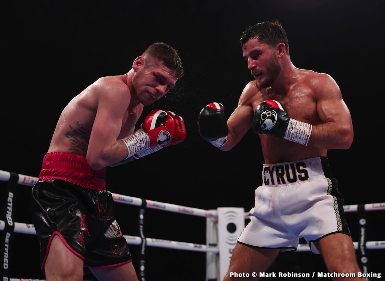 Results / Photos: Cyrus Pattinson stops Jenkins