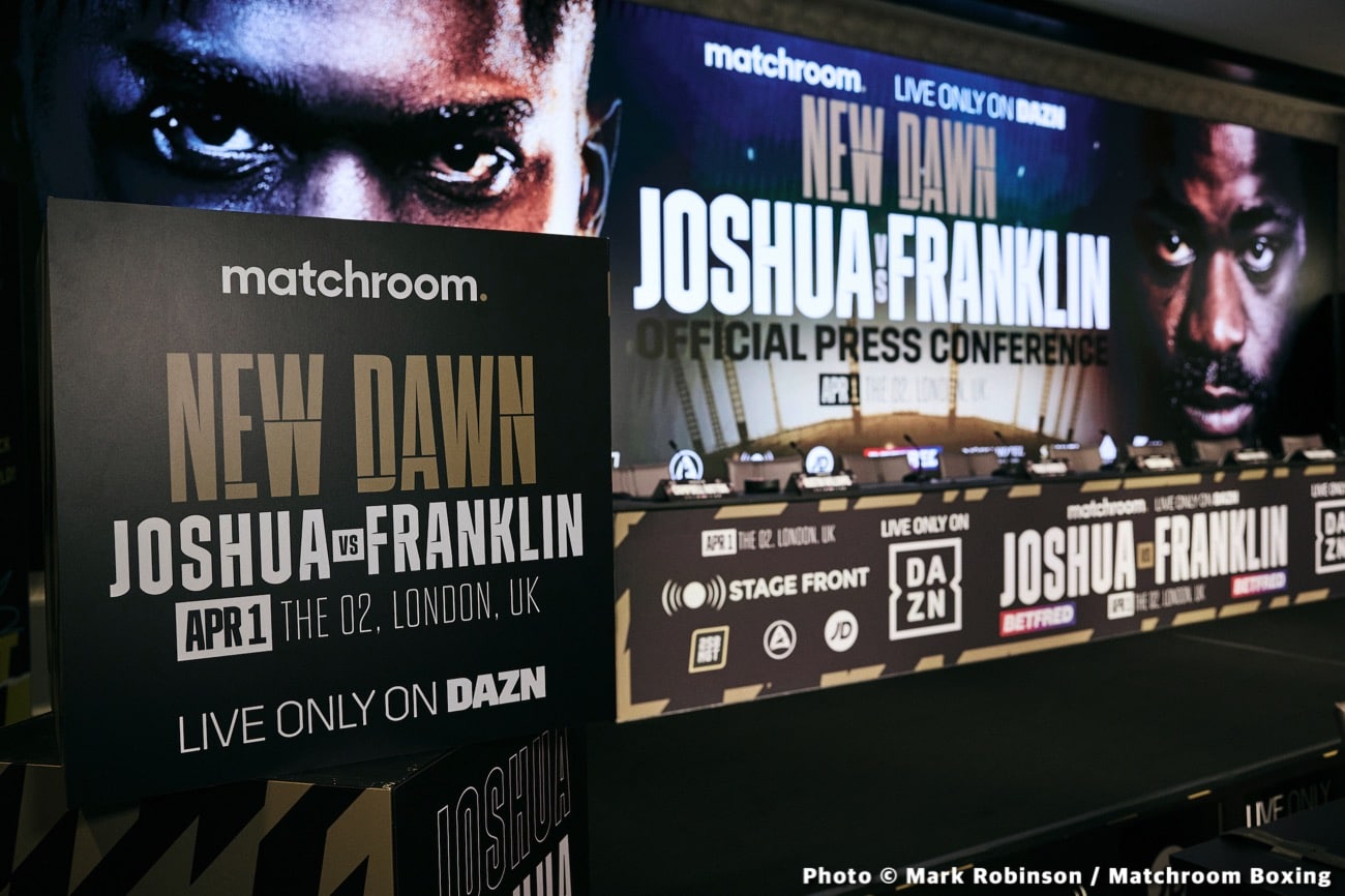 Anthony Joshua vs Jermaine Franklin: Start Time, Date, How To Watch Today