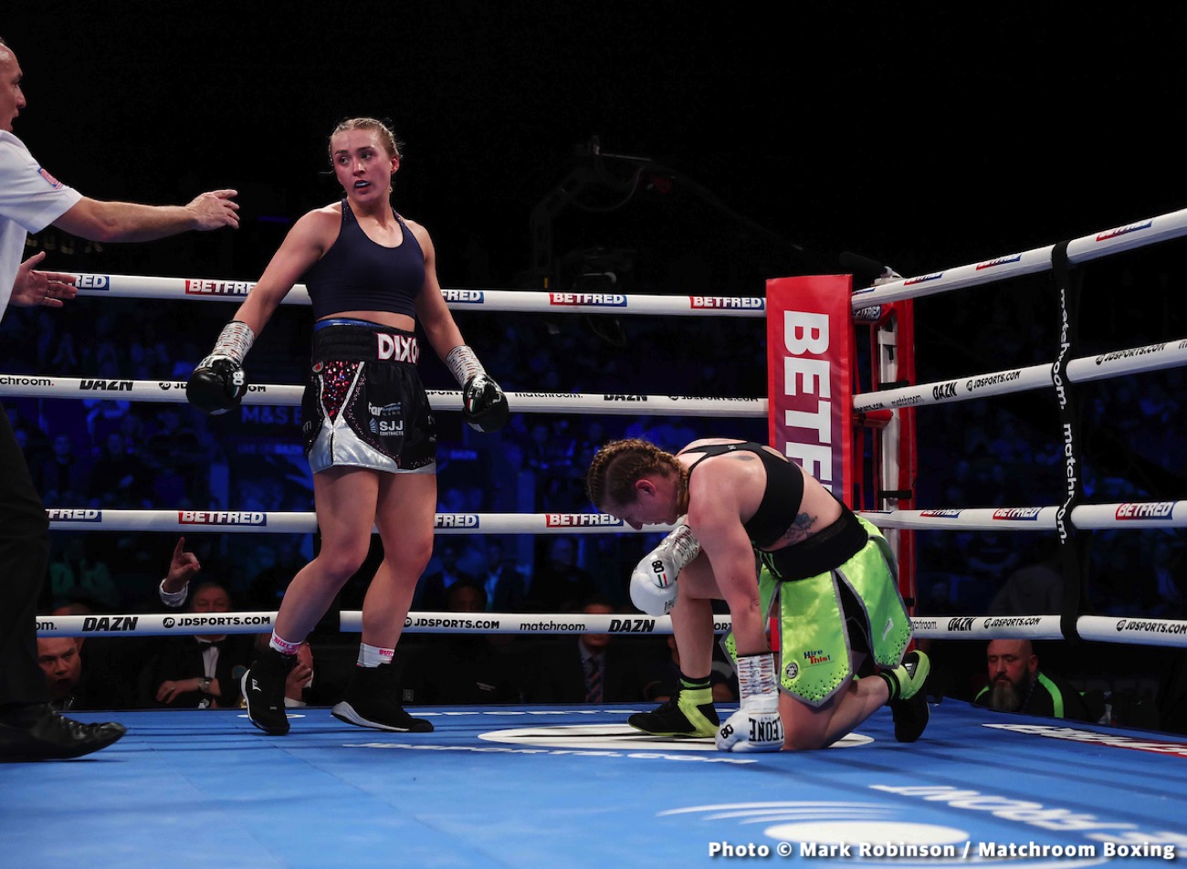 Boxing photo: Darragh Foley, Diego Pacheco, Jack Cullen, Robbie Davies image Diego Pacheco destroys Jack Cullen in 4th round KO - Boxing results