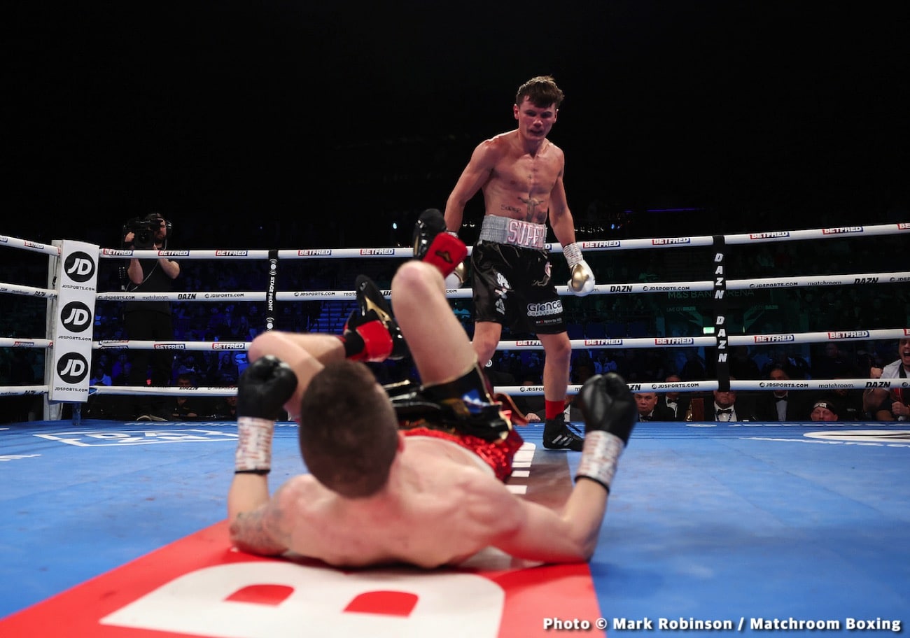 Diego Pacheco destroys Jack Cullen in 4th round KO - Boxing results