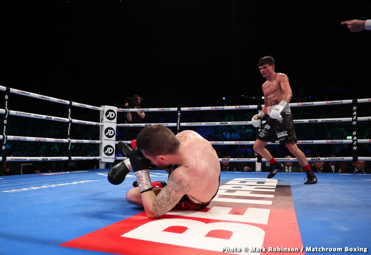 Diego Pacheco destroys Jack Cullen in 4th round KO - Boxing results