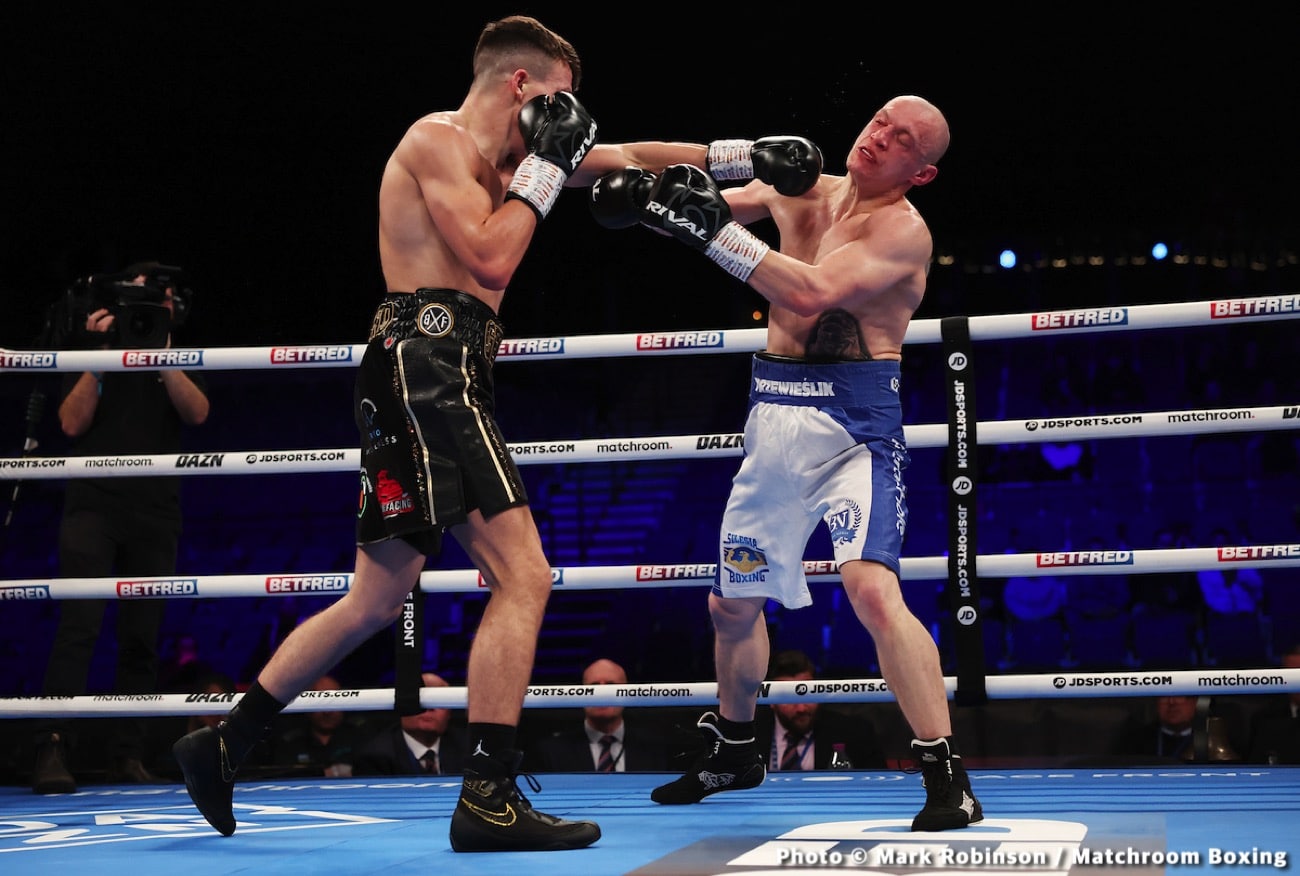 Diego Pacheco destroys Jack Cullen in 4th round KO - Boxing results