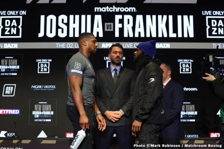 Joshua vs Franklin: AJ "looks ready to destroy" says Eddie Hearn