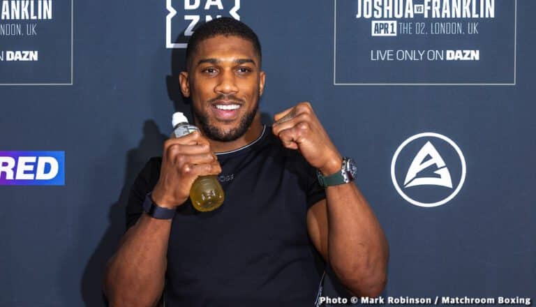 Joshua - "I'll retire if I lose" to Franklin on Saturday