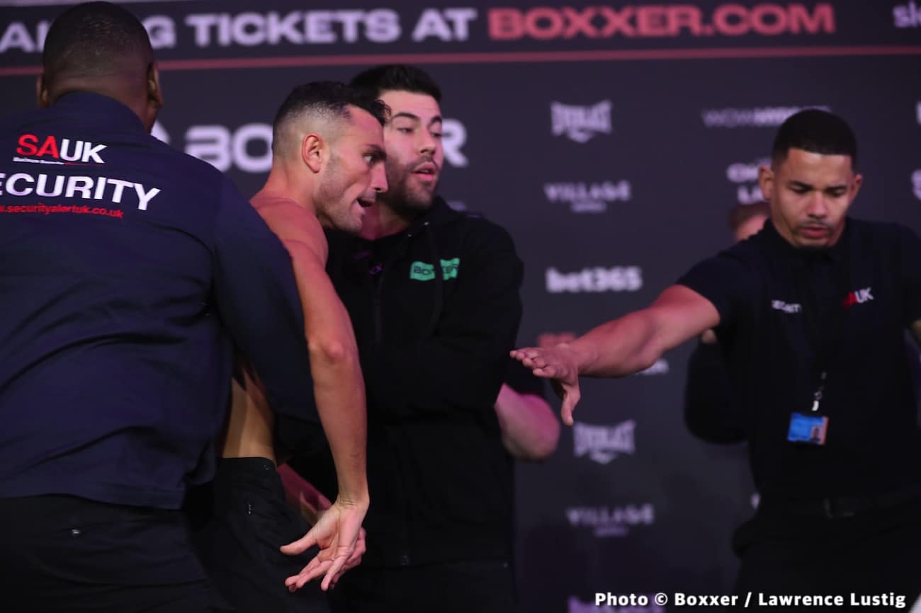 Lawrence Okolie 200 vs. David Light 198 1/4 - weigh-in results for Saturday in Manchester