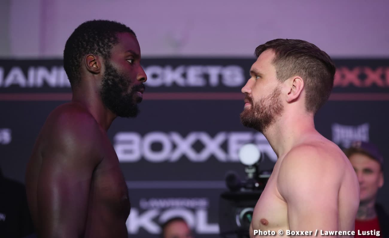 Lawrence Okolie 200 vs. David Light 198 1/4 - weigh-in results for Saturday in Manchester