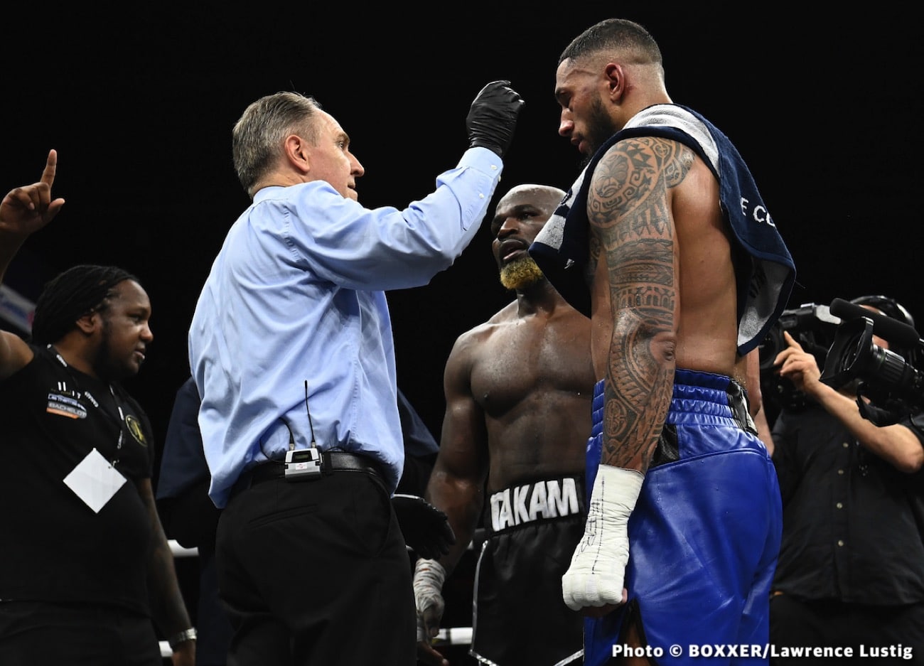 Boxing photo: Carlos Takam, Tony Yoka image Photos: Takam Upsets Yoka, Azeez wins Euro title in Paris!