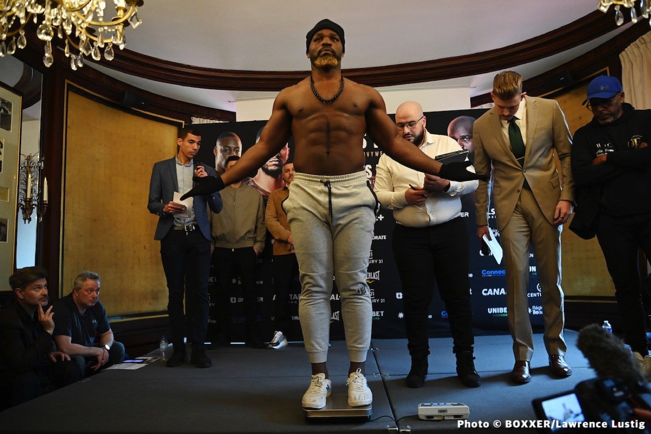 Weights: Tony Yoka: 251, Carlos Takam: 259.3