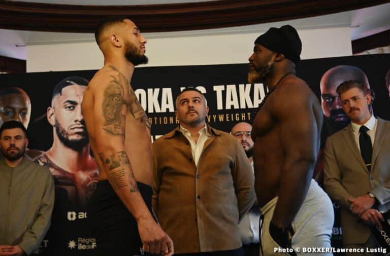 Weights: Tony Yoka: 251, Carlos Takam: 259.3