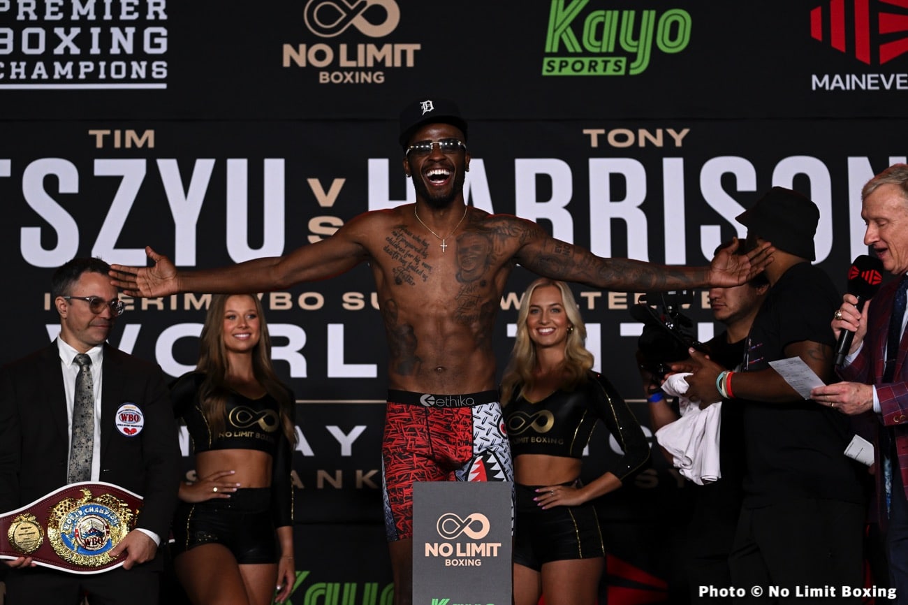 Tim Tszyu - Tony Harrison - Showtime Weights & Photos