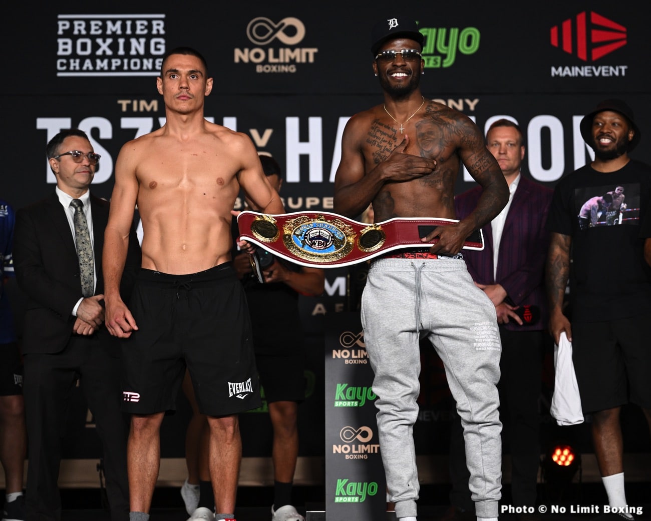 Tim Tszyu - Tony Harrison - Showtime Weights & Photos