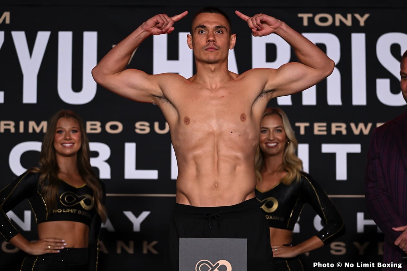 Tim Tszyu - Tony Harrison - Showtime Weights & Photos