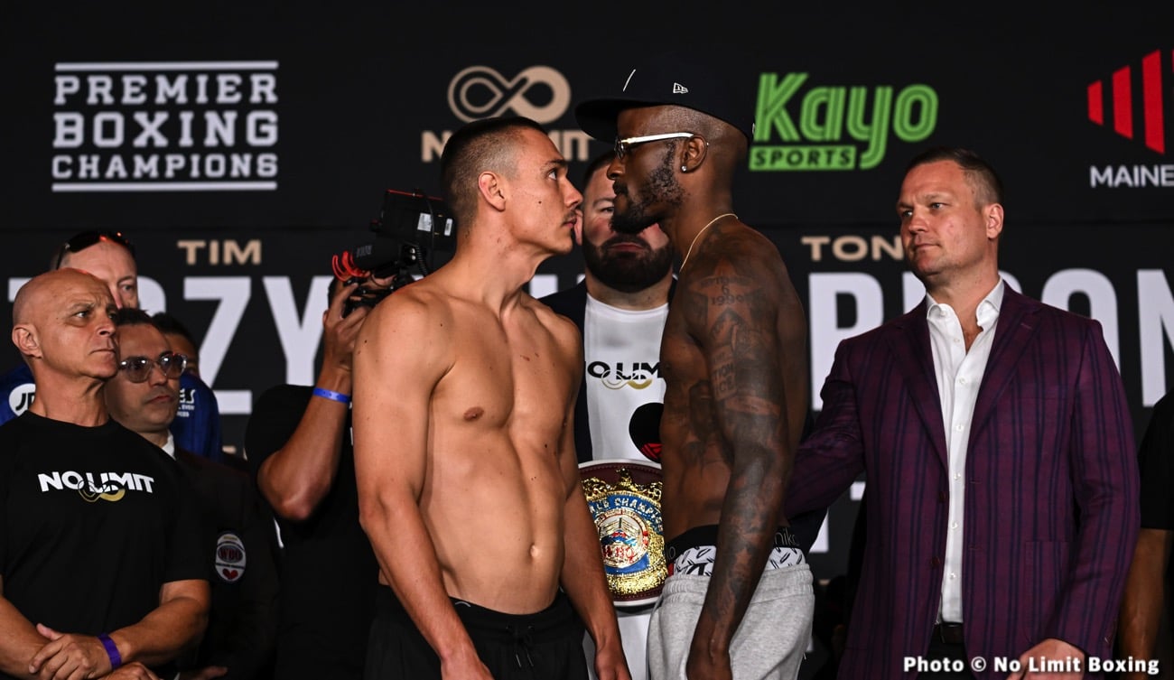 Tim Tszyu - Tony Harrison - Showtime Weights & Photos