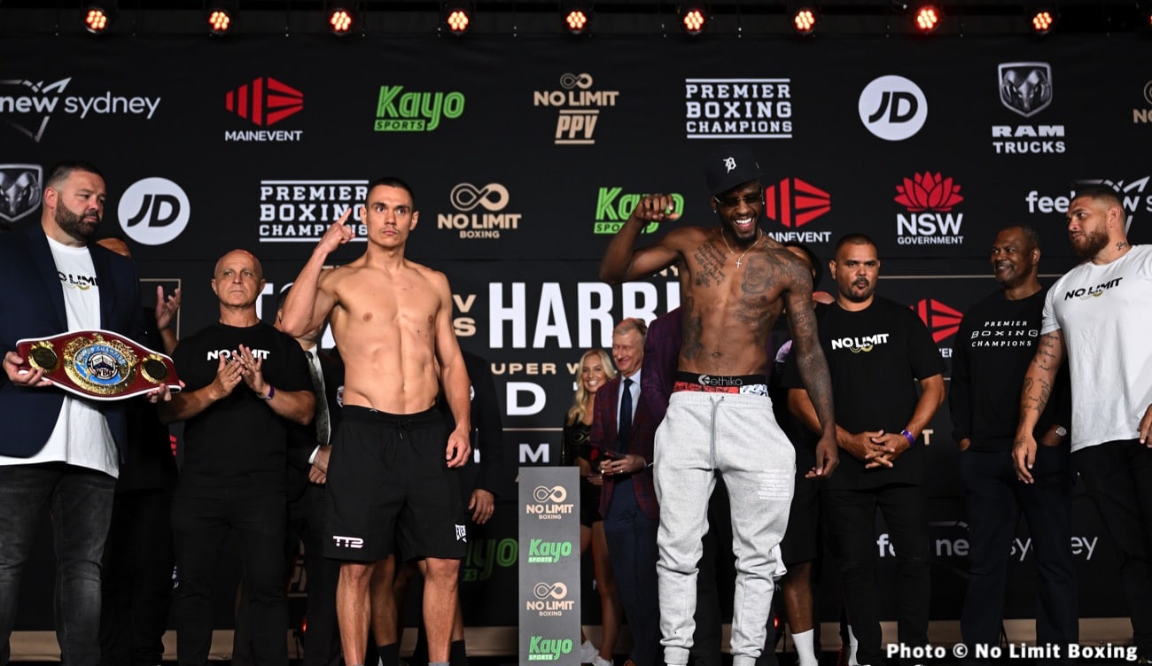 Tim Tszyu - Tony Harrison - Showtime Weights & Photos