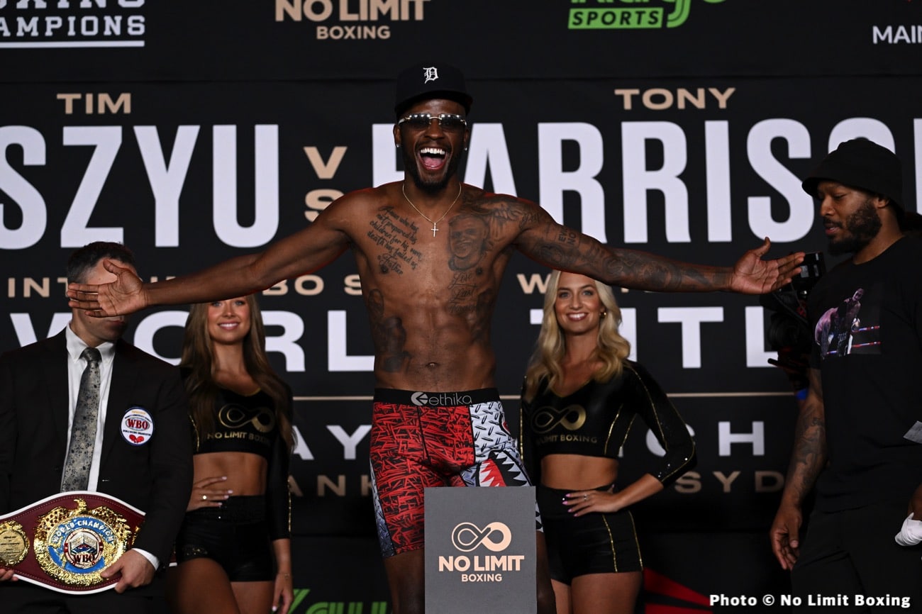 Tim Tszyu - Tony Harrison - Showtime Weights & Photos
