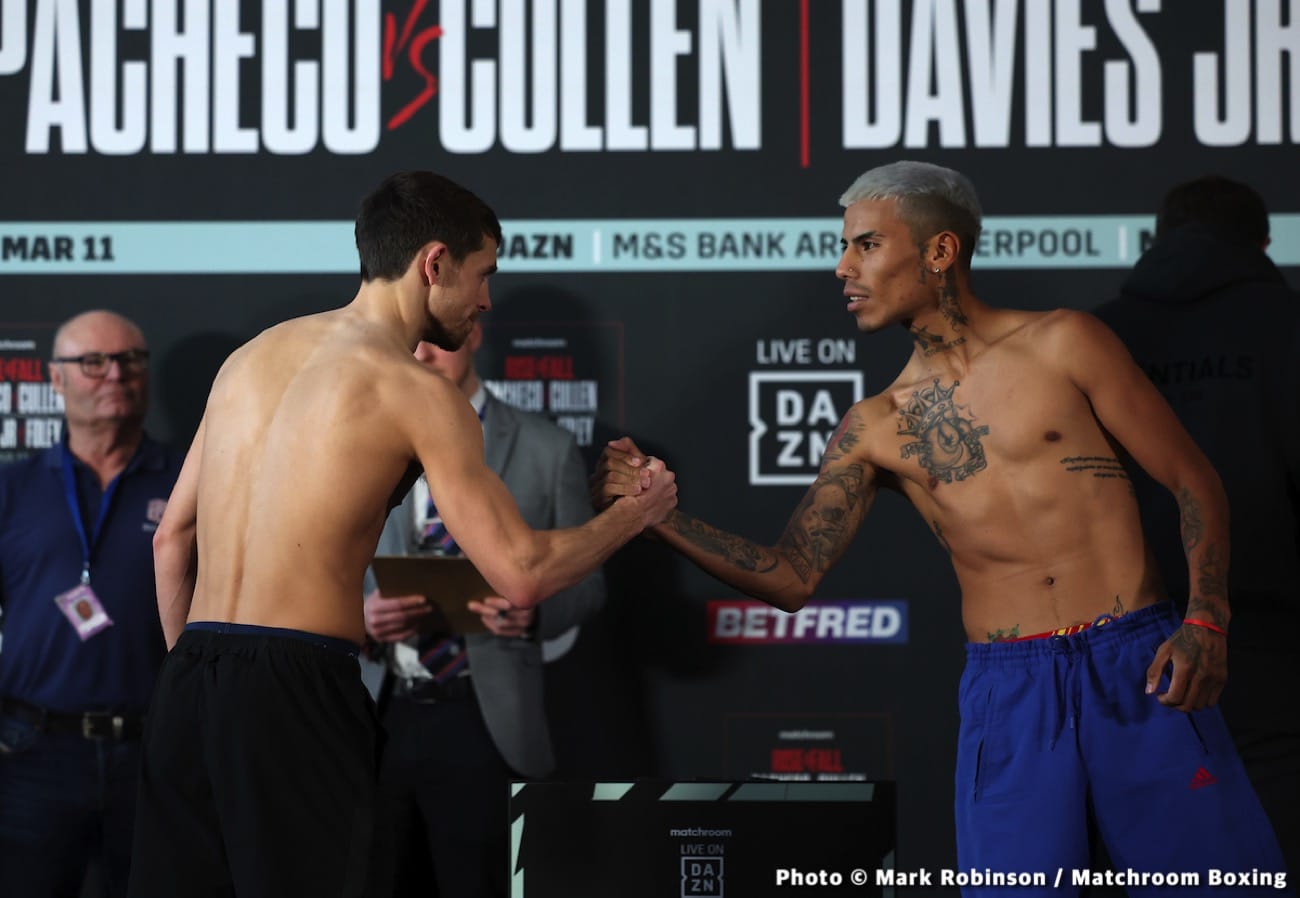 Diego Pacheco vs. Cullen: Start Time, Date, How To Watch