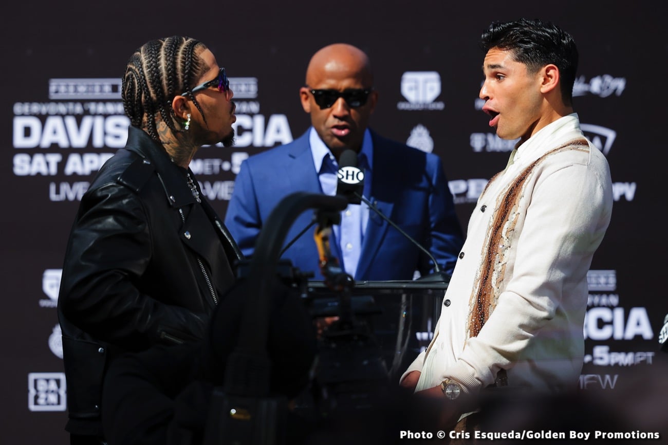 Gervonta Davis confronts Ryan Garcia over getting stopped in sparring  session at the gym