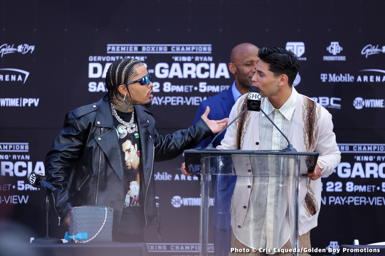 Garcia On Bet With Tank: We're Not Talking About Purse You're Wearing;  Talking Fight Purse - Boxing News