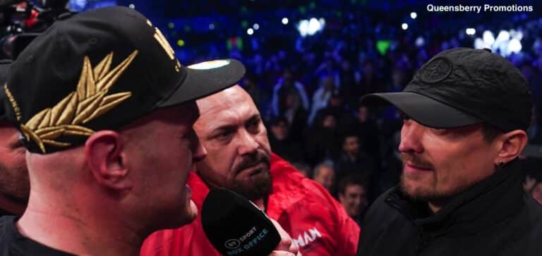 Oleksandr Usyk says Tyson Fury was "trying to play us"
