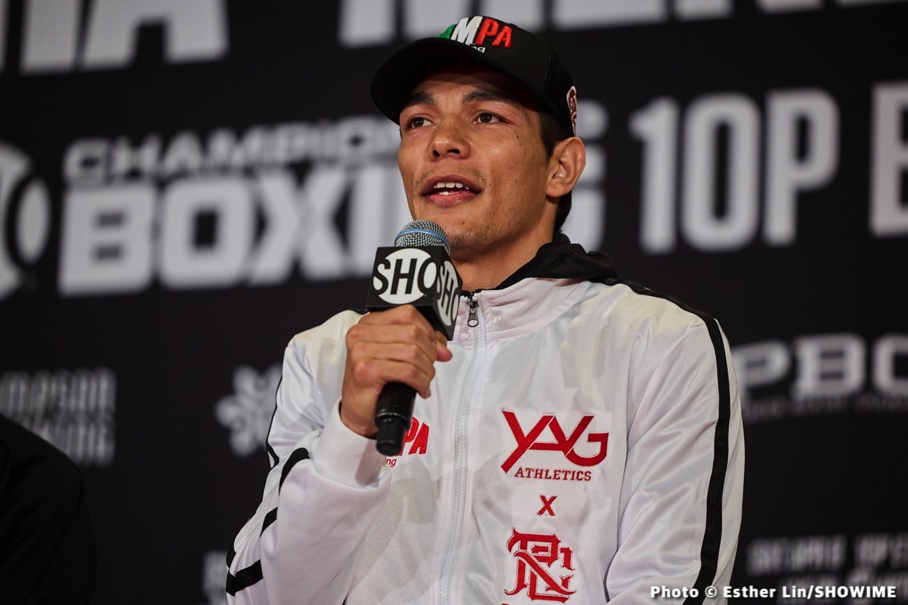 Boxing photo: Brian Mendoza, Sebastian Fundora image Results: Brian Mendoza upsets Fundora!