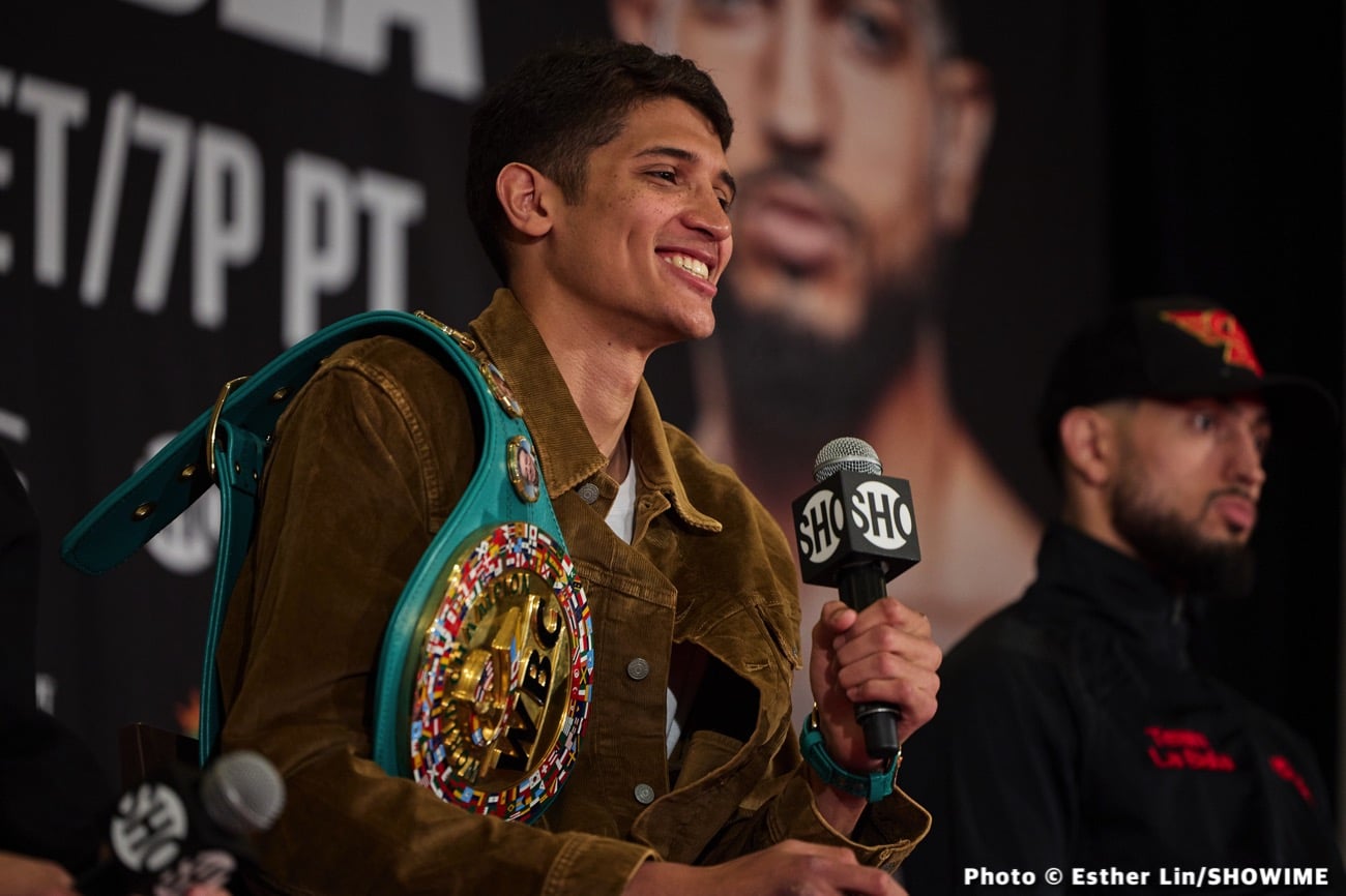 Boxing photo: Brian Mendoza, Sebastian Fundora image Results: Brian Mendoza upsets Fundora!