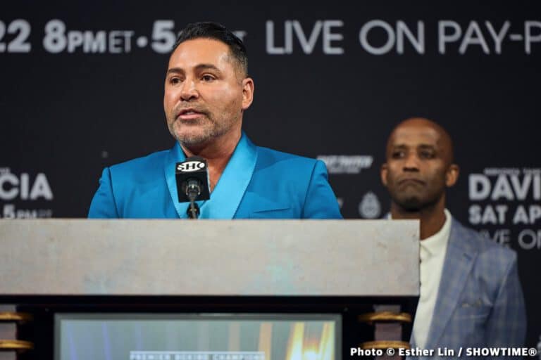 Photo: Oscar De La Hoya Responds To Juan Manuel Marquez' Accusations Of Theft: “I'm Sorry You're Broke” Oscar De La Hoya Responds To Juan Manuel Marquez' Accusations Of Theft: “I'm Sorry You're Broke”