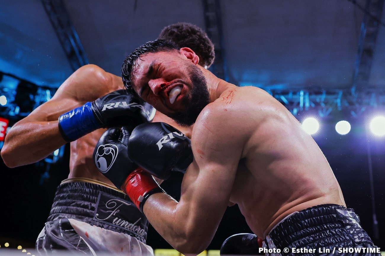 Brian Mendoza crushes Sebastian Fundora in 7th round KO - Boxing results