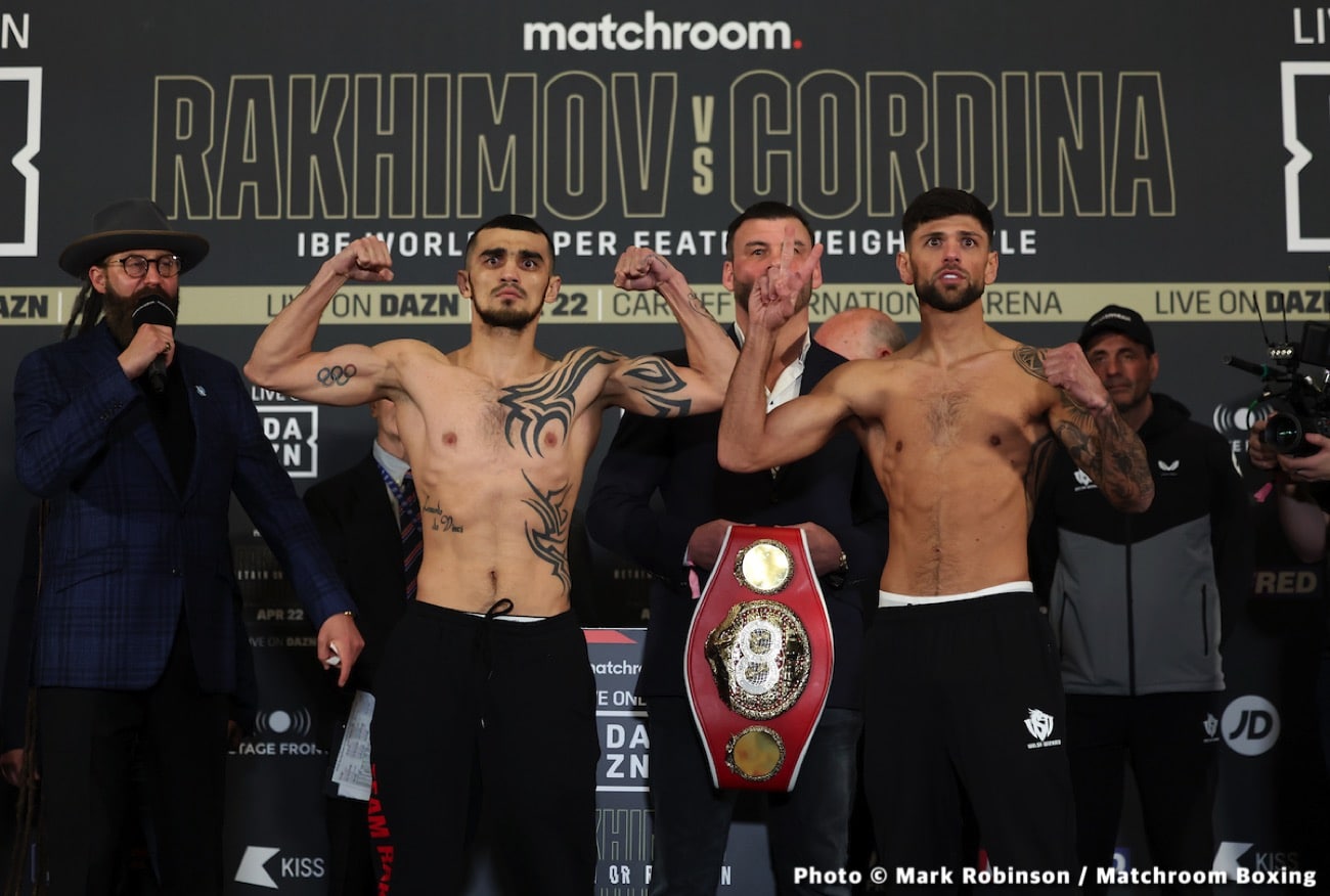 Joe Cordina vs Shavkat Rakhimov: Start Time, Date, How To Watch Tonight