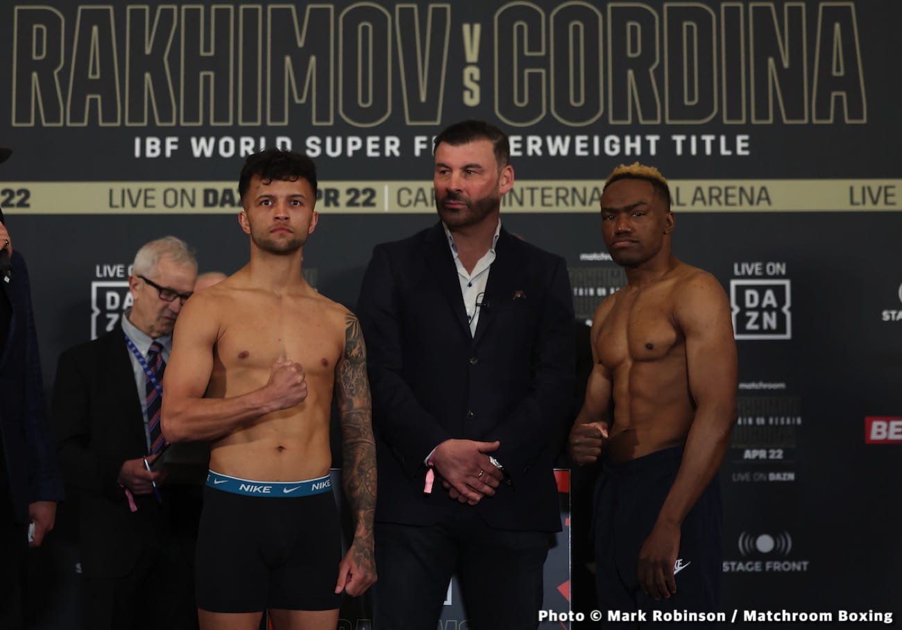Joe Cordina vs Shavkat Rakhimov: Start Time, Date, How To Watch Tonight