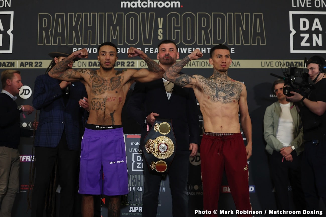 Joe Cordina vs Shavkat Rakhimov: Start Time, Date, How To Watch Tonight