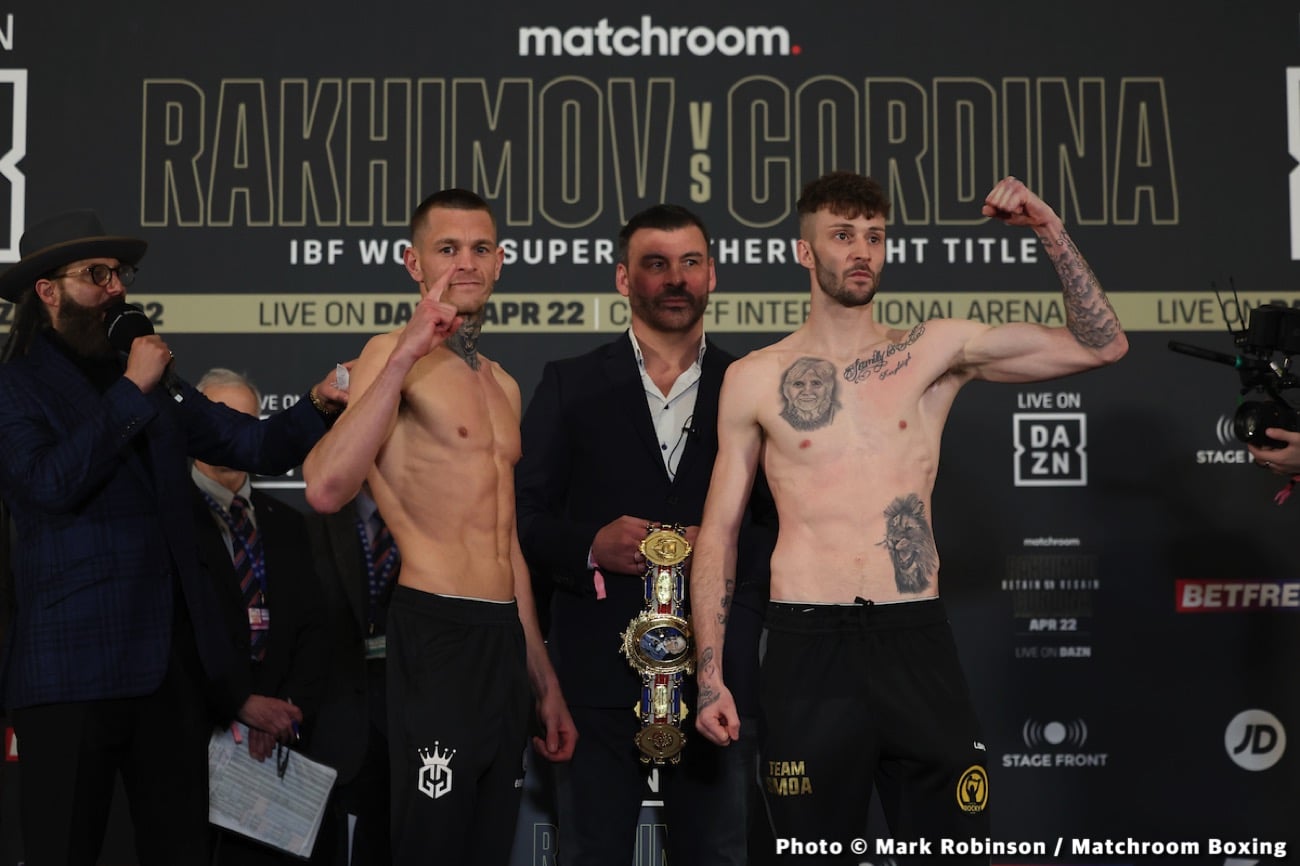 Joe Cordina vs Shavkat Rakhimov: Start Time, Date, How To Watch Tonight