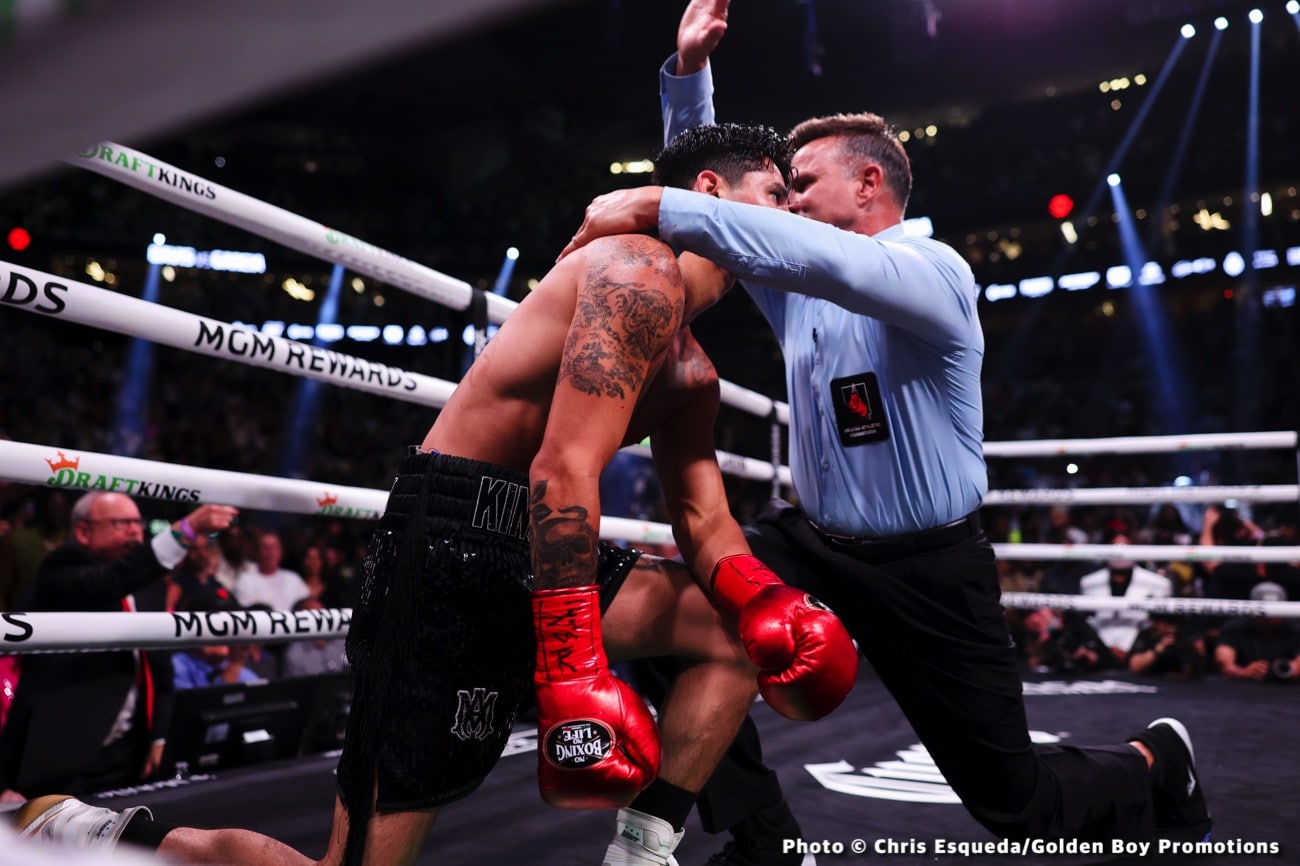 Andy Ruiz says "Ryan gave up," surrendered to Tank Davis