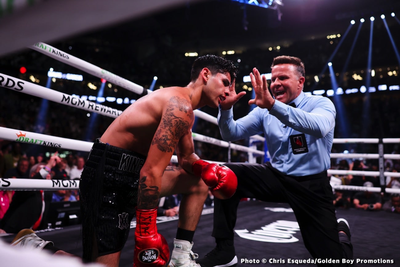 Gervonta Davis knocks out Ryan Garcia in seventh round – as it