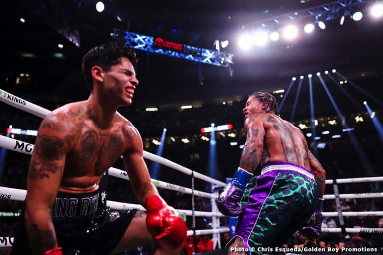 Eddie Hearn thinks Ryan Garcia quit against Tank Davis