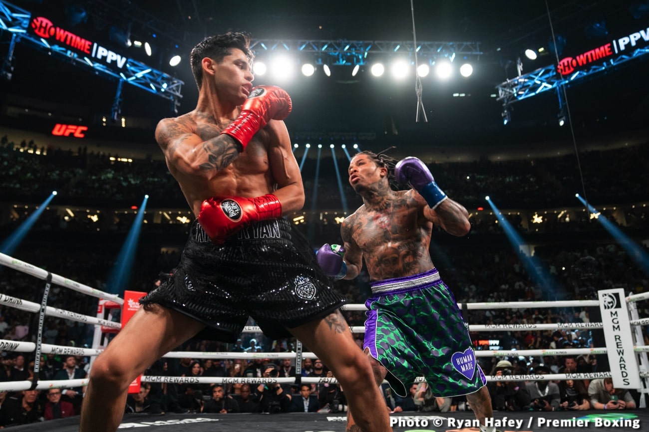 Gervonta Davis, in Human Made, KO's Ryan Garcia in Style