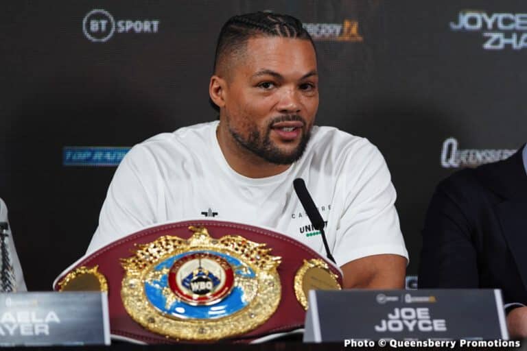 Joyce vs Zhang II: Joe Joyce full of confidence ahead of huge Zhang rematch