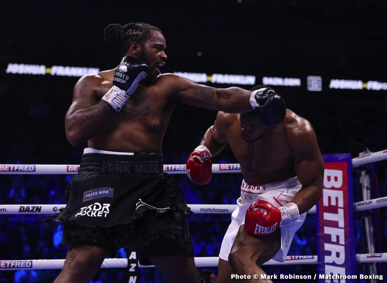 Anthony Joshua beats Jermaine Franklin - Boxing results