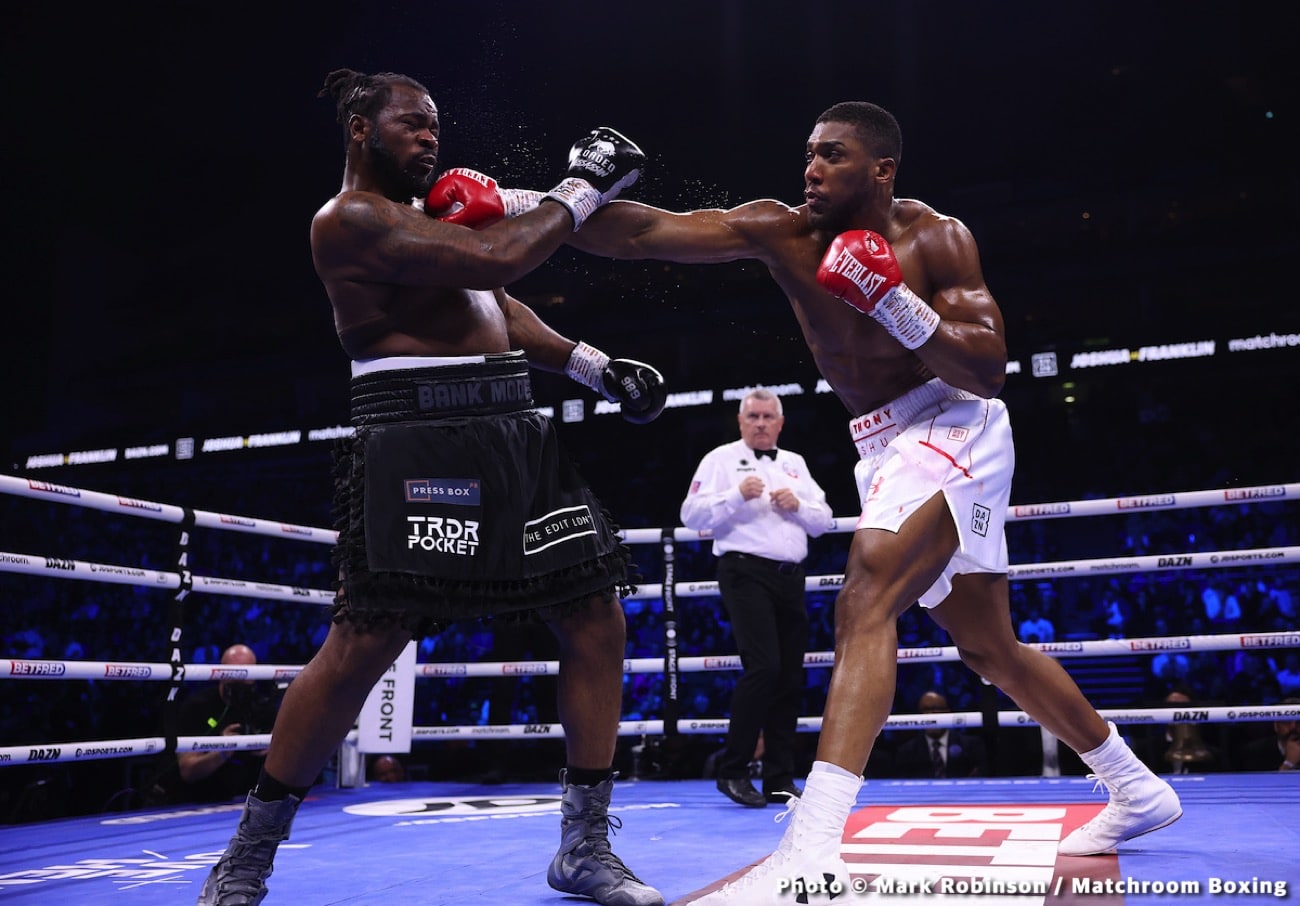 Anthony Joshua beats Jermaine Franklin - Boxing results