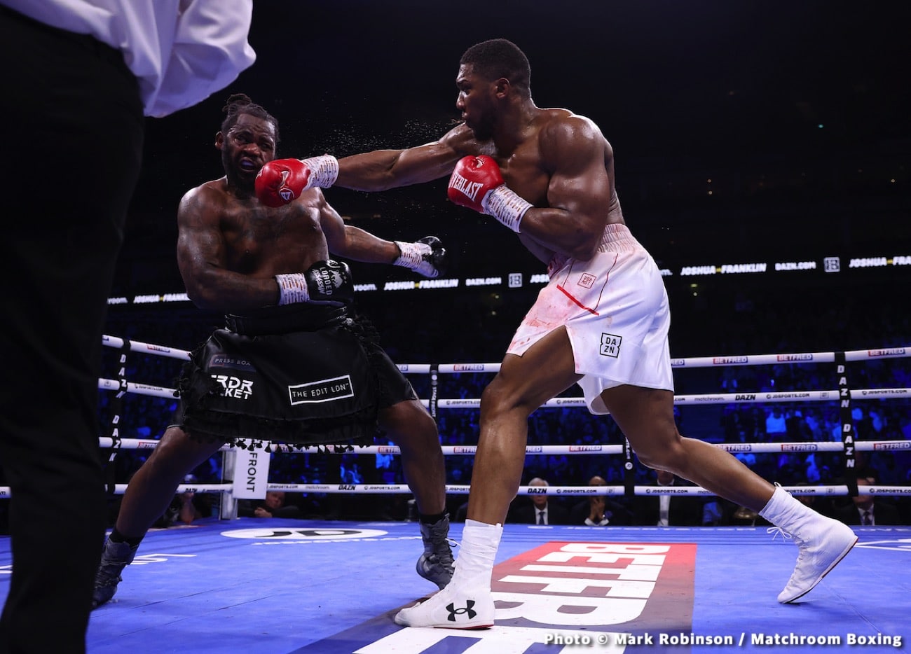 Anthony Joshua beats Jermaine Franklin - Boxing results