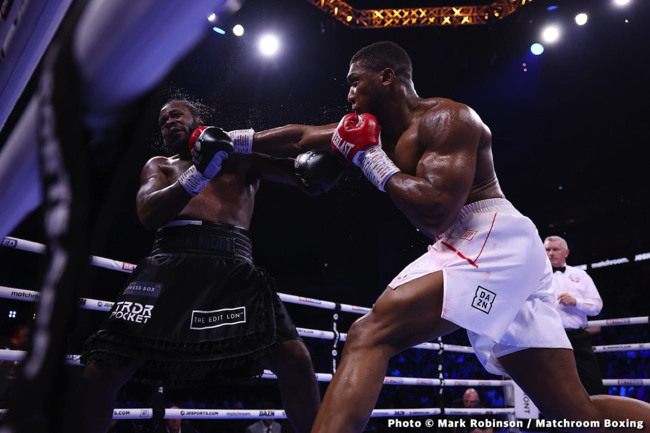 Anthony Joshua beats Jermaine Franklin - Boxing results