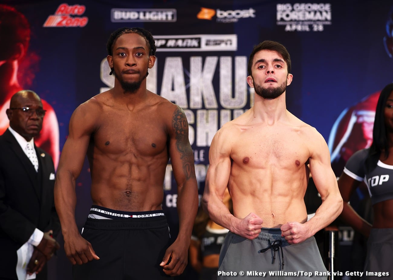 Boxing photo: Shakur Stevenson, Shuichiro Yoshino image Stevenson vs. Yoshino: Official ESPN Weights